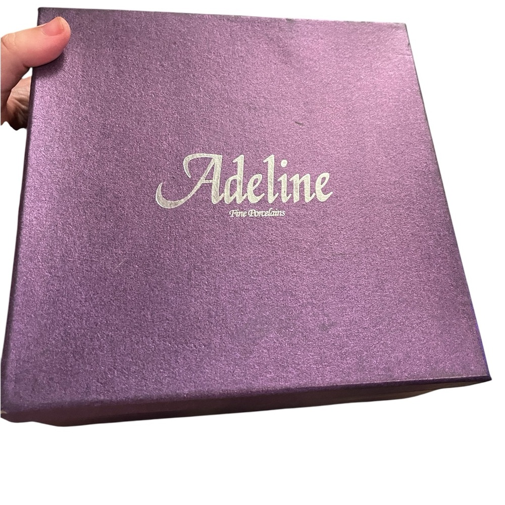 Adeline Fine Porcelain Mug, Plate & Spoon Set - New